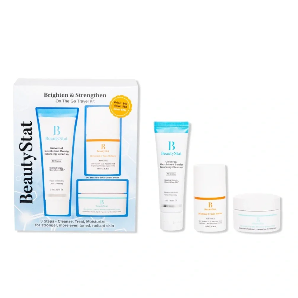 BeautyStat Cosmetics Brighten and Strengthen On the Go Travel Kit